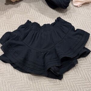 Aerie Black Ruffled Women's Skorts